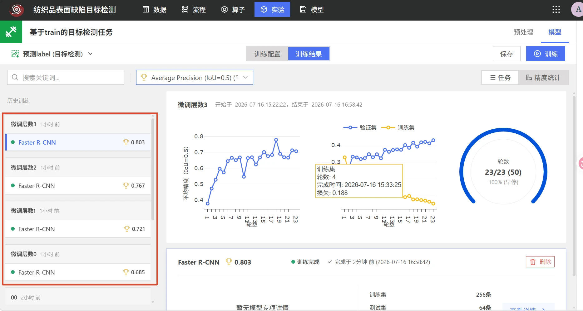 纺织品表面缺陷目标检测：模型训练